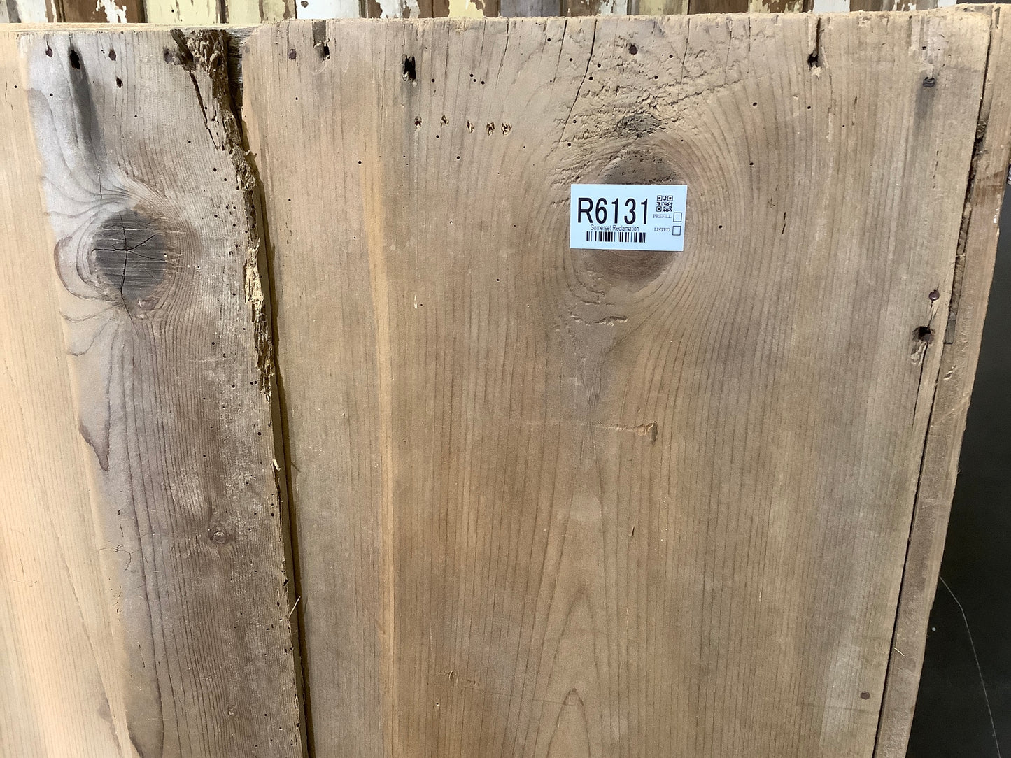 Woodworm damage