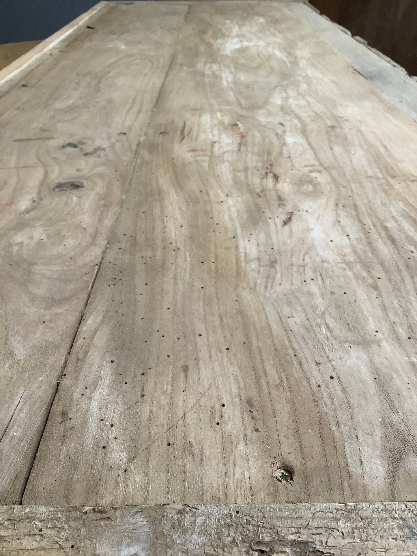Wood worm holes