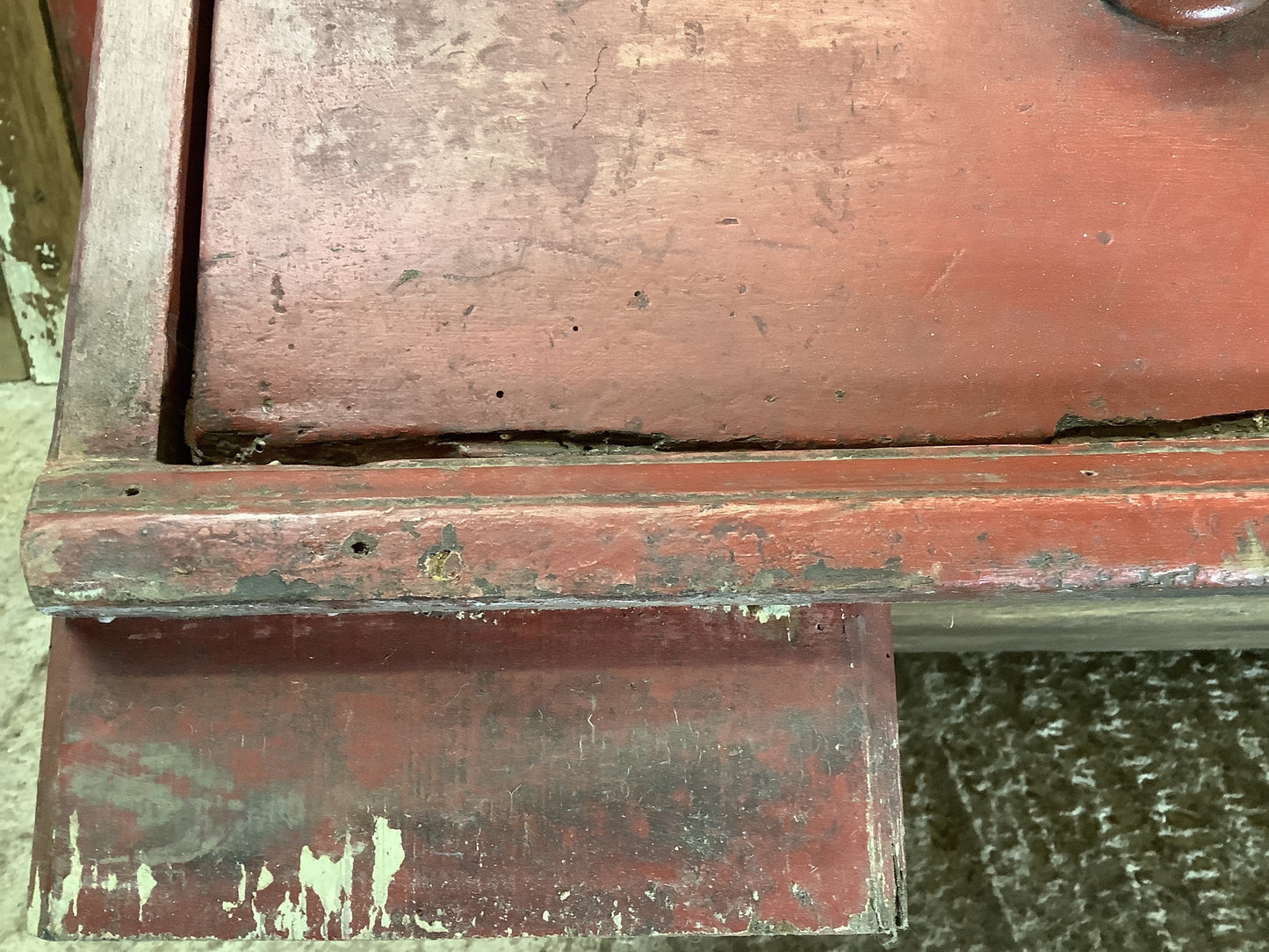 Few wood worm holes