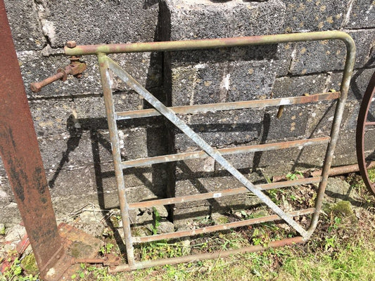 Old Salvaged Steel 6 Bar Galvanized Single Gate 46"