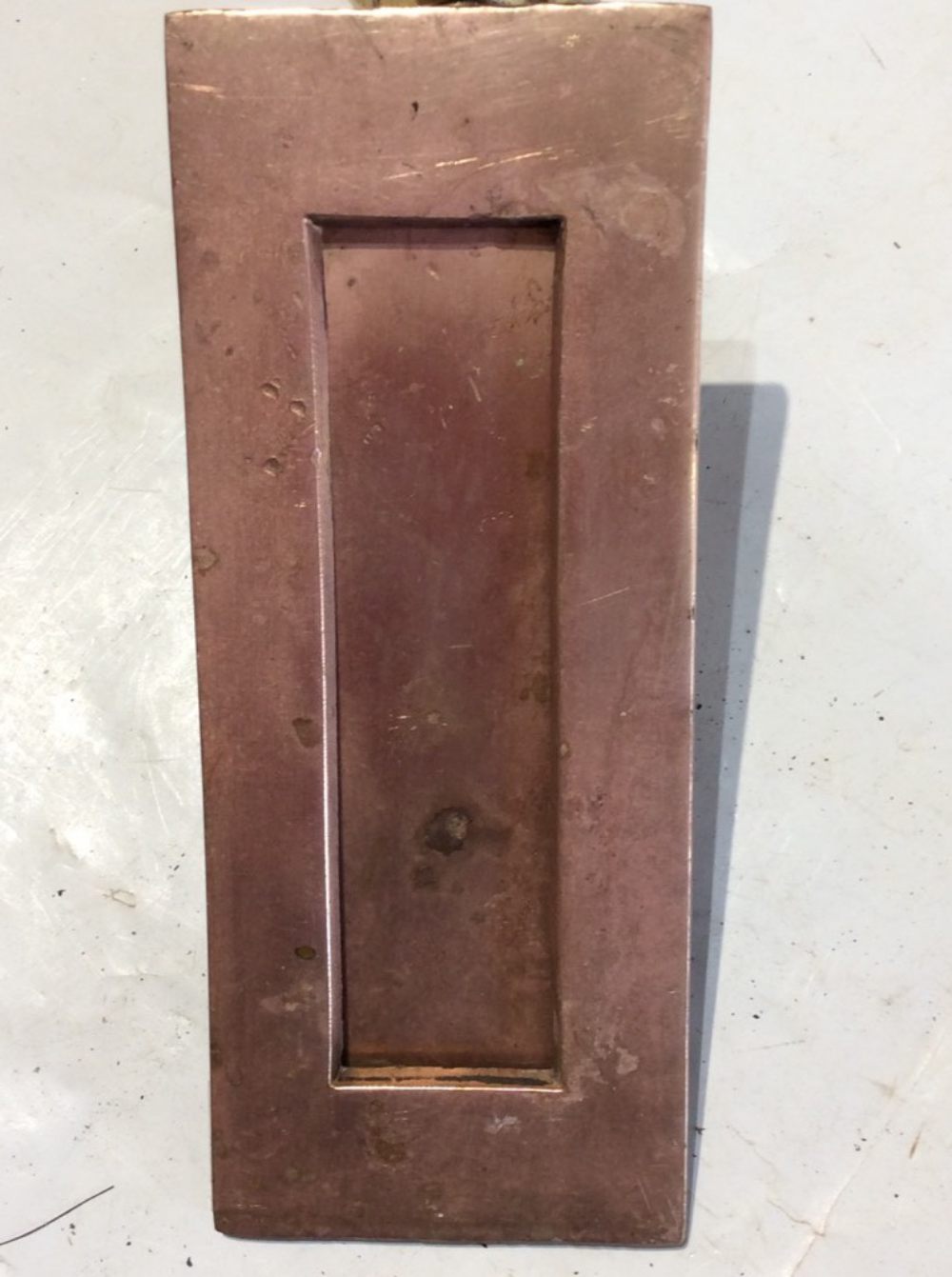 3 1/8”x8” Vintage 1930s Brass Front Door Vertical Letter Flap