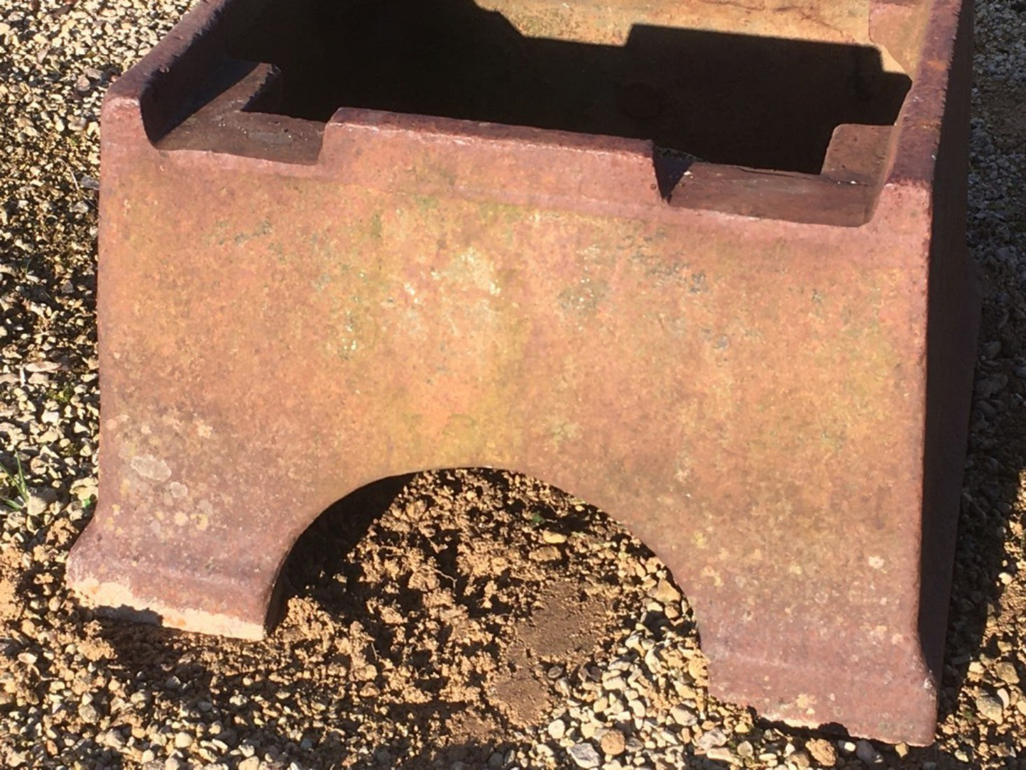 10" High Salvaged Old Cast Iron Blacksmith Farrier Anvil Stand Base