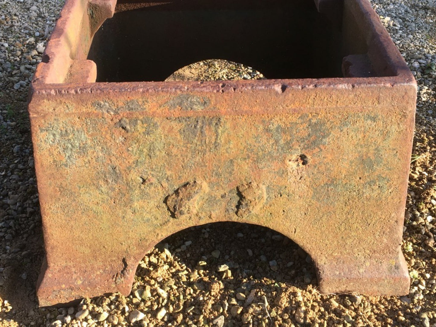 10" High Salvaged Old Cast Iron Blacksmith Farrier Anvil Stand Base