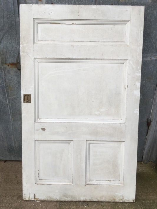 44 5/8"x74 3/8" Victorian Painted Pine Four Panel 2 Over 2 Short Internal Door