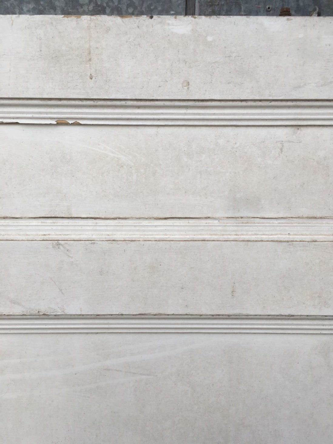 44 5/8"x74 3/8" Victorian Painted Pine Four Panel 2 Over 2 Short Internal Door