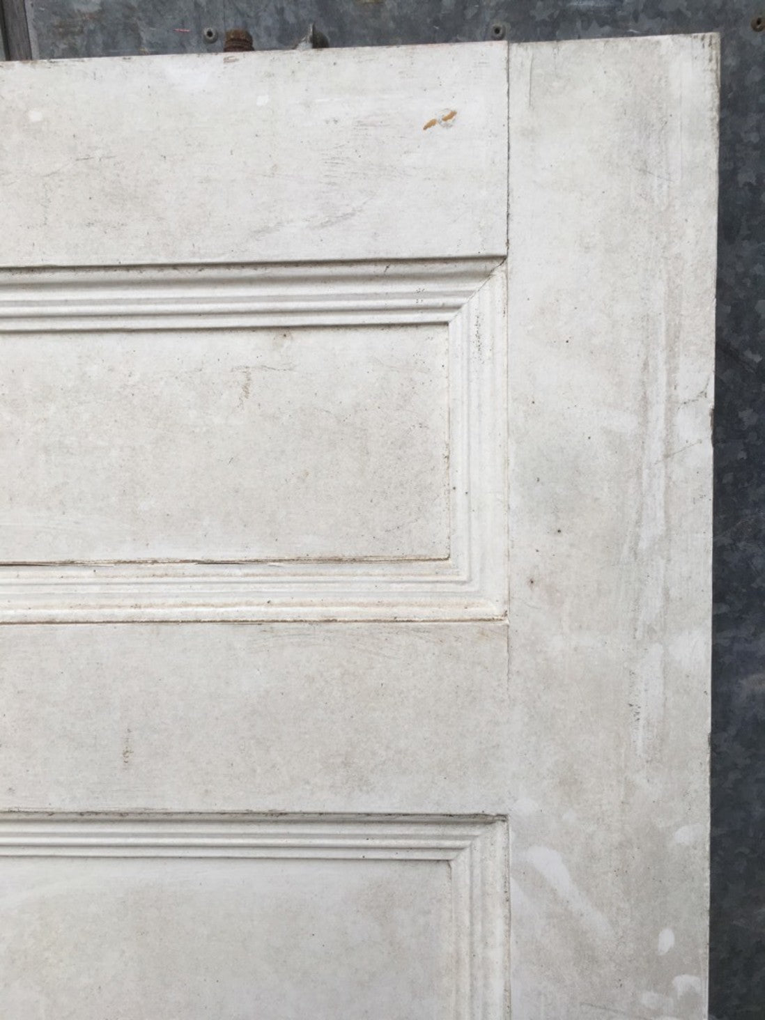 44 5/8"x74 3/8" Victorian Painted Pine Four Panel 2 Over 2 Short Internal Door