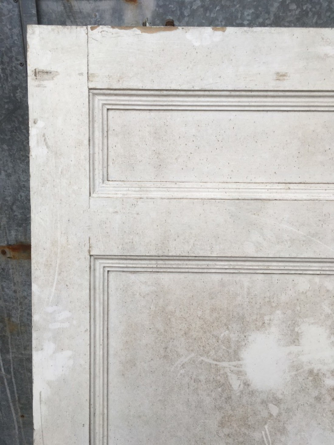 44 5/8"x74 3/8" Victorian Painted Pine Four Panel 2 Over 2 Short Internal Door