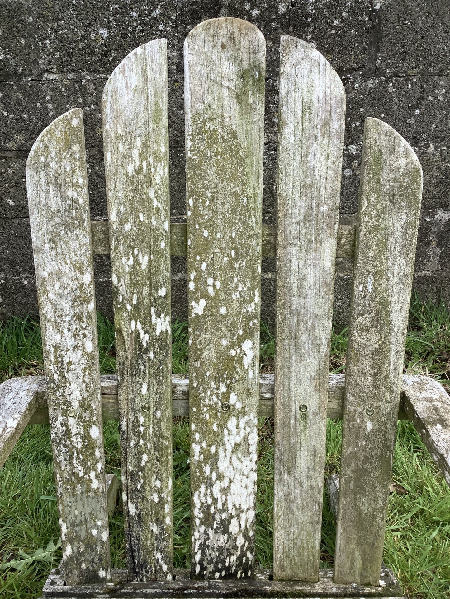Low Sun lounger Rustic Solid Old Reclaimed Teak Carver Arm Garden Chair 3'4"H