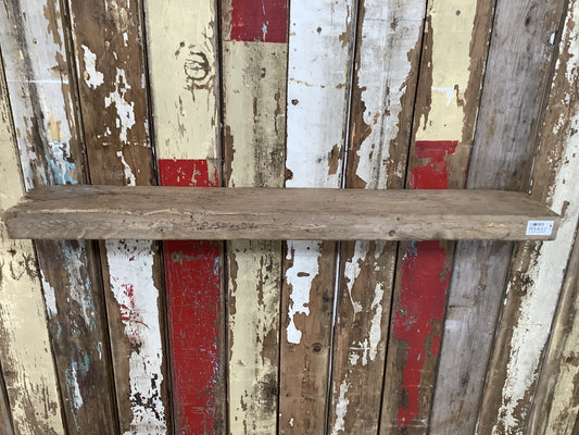 33" Reclaimed Rustic Solid English Oak Floating Shelf Plank