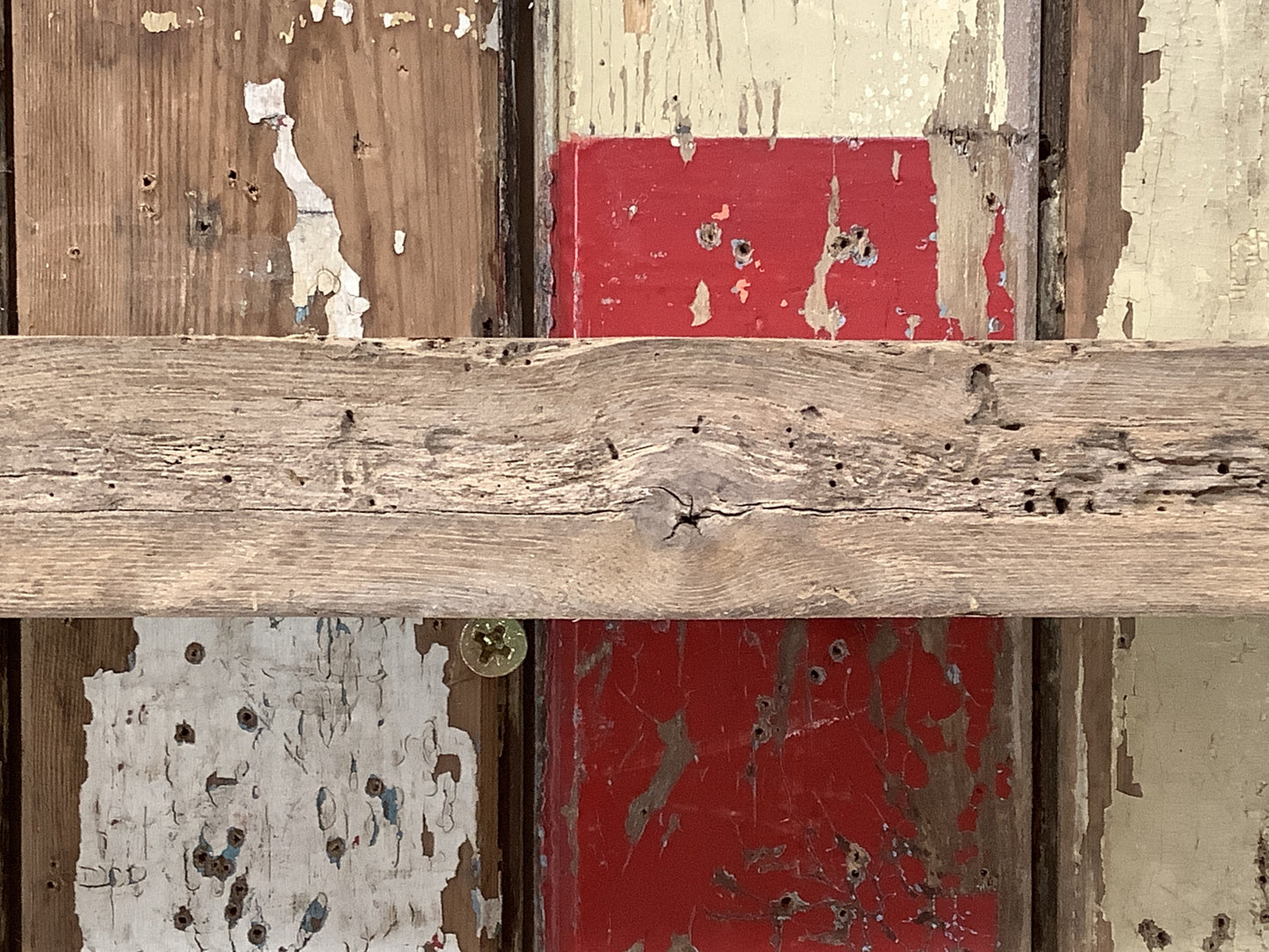 33" Reclaimed Rustic Solid English Oak Floating Shelf Plank