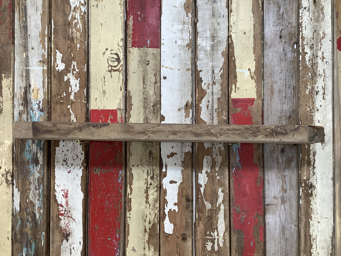33" Reclaimed Rustic Solid English Oak Floating Shelf Plank