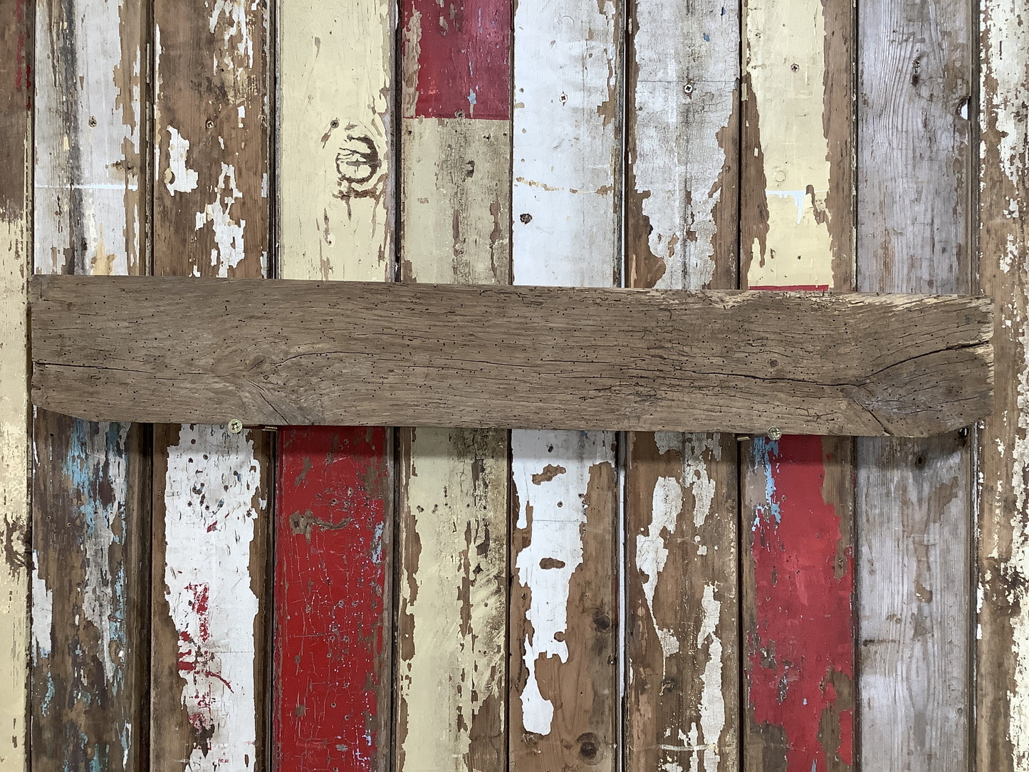 33" Reclaimed Rustic Solid English Oak Floating Shelf Plank