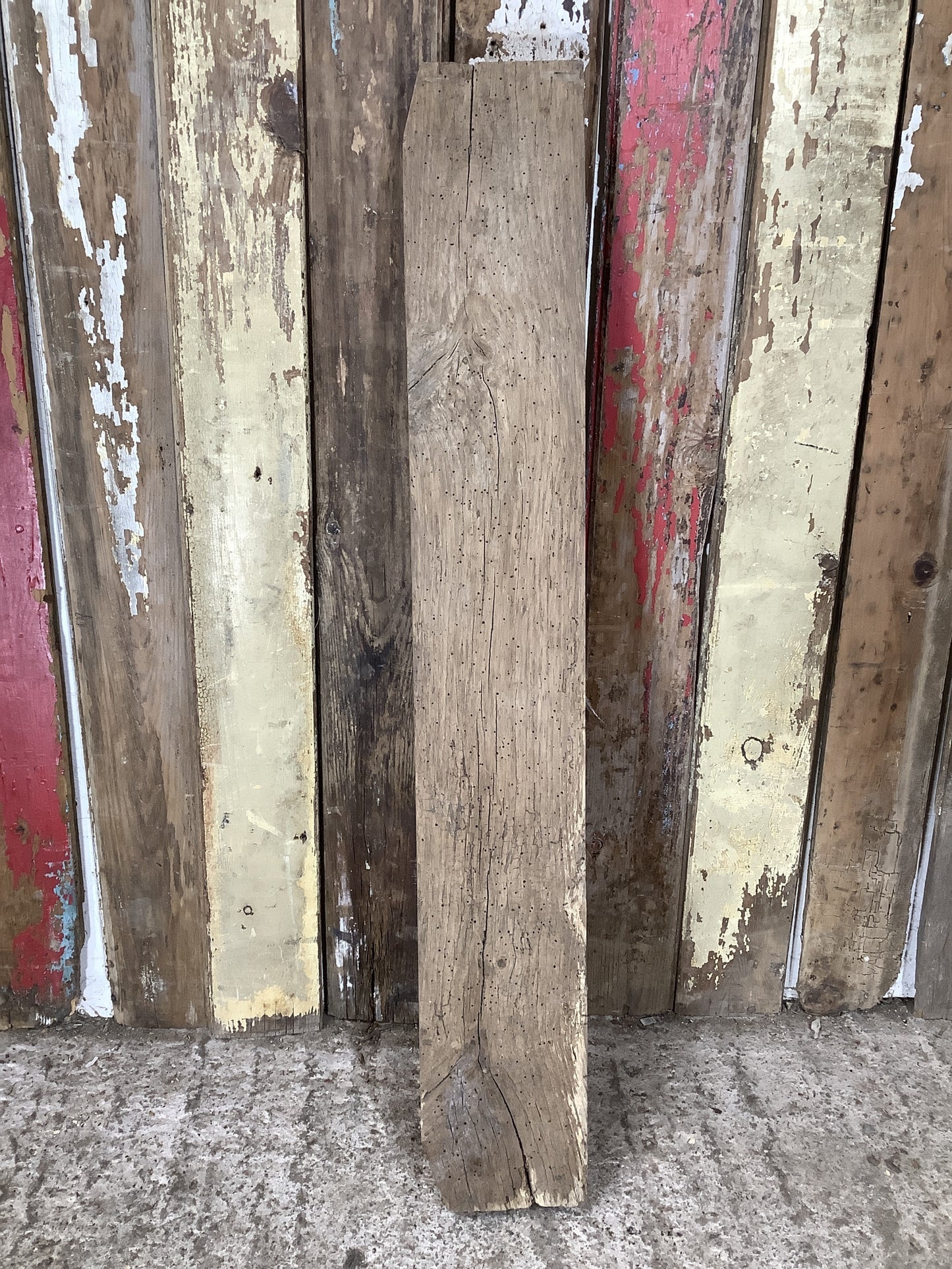 33" Reclaimed Rustic Solid English Oak Floating Shelf Plank