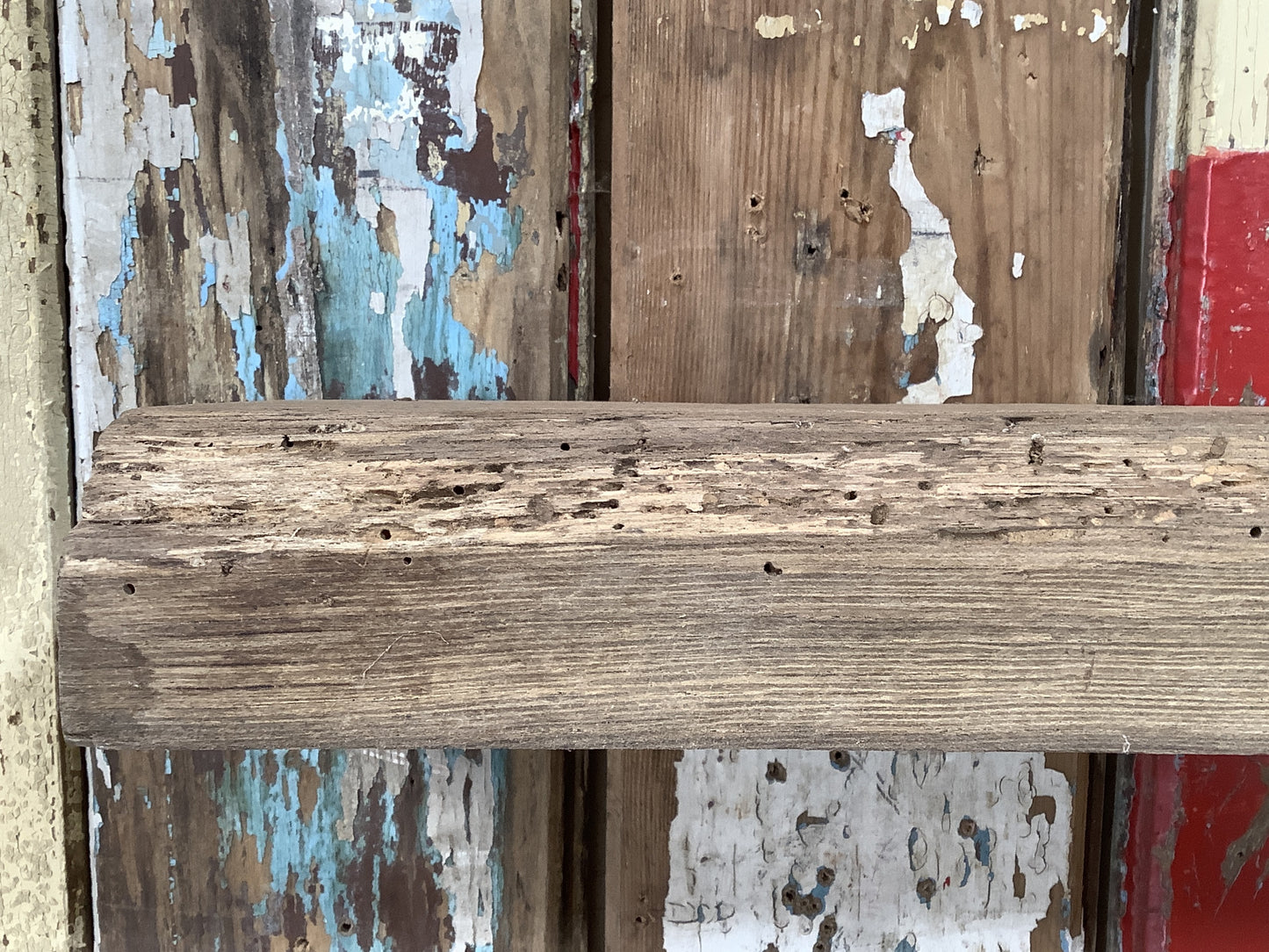 2'7"L Reclaimed Rustic Solid English Oak Floating Shelf Plank