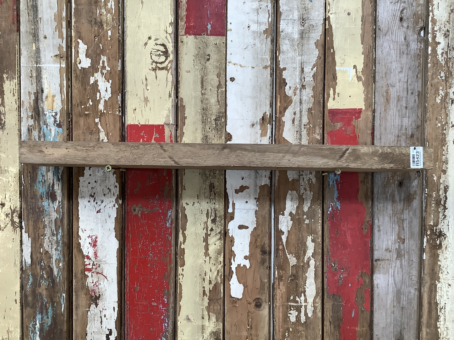 2'7"L Reclaimed Rustic Solid English Oak Floating Shelf Plank