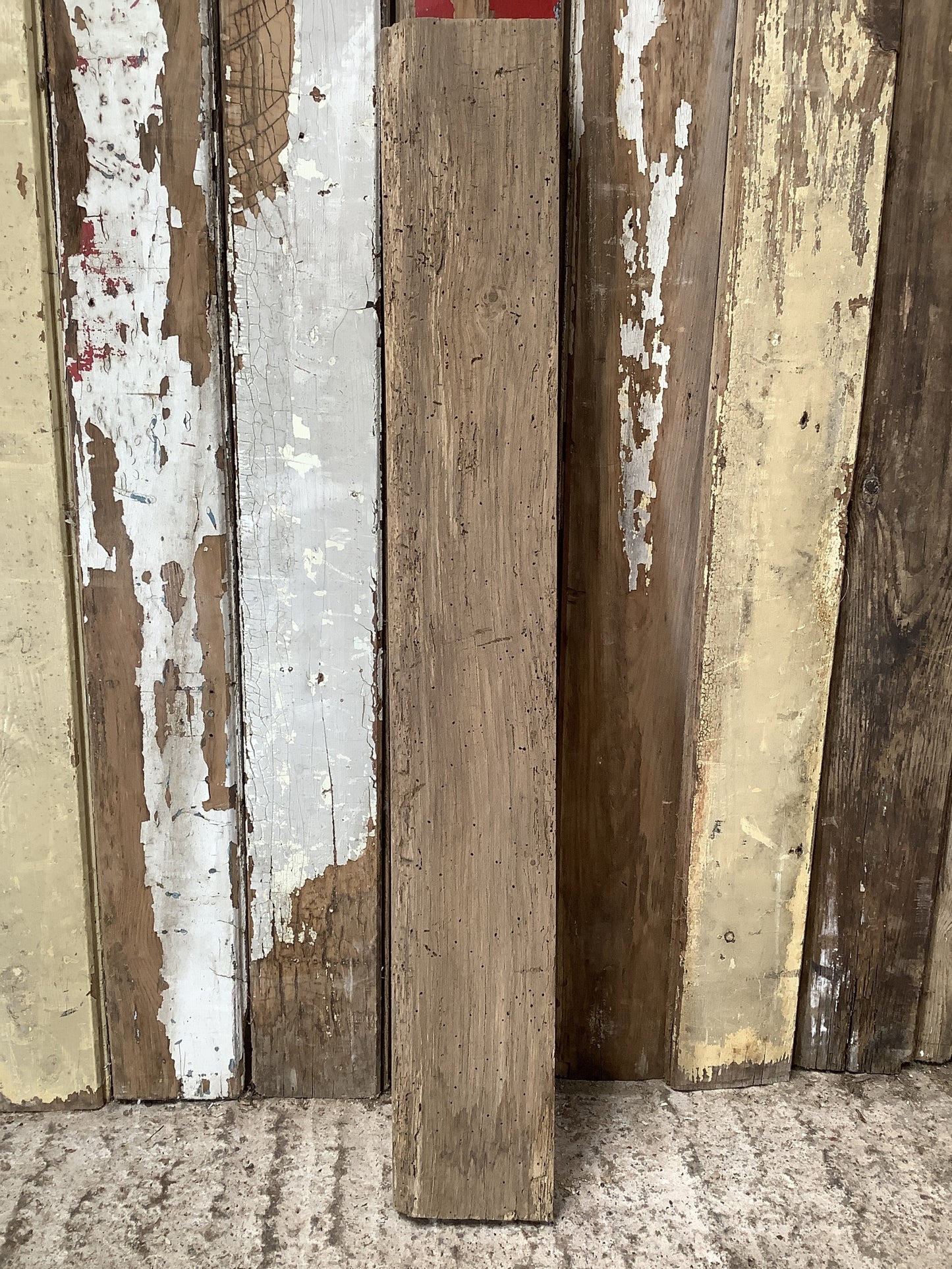 2'7"L Reclaimed Rustic Solid English Oak Floating Shelf Plank