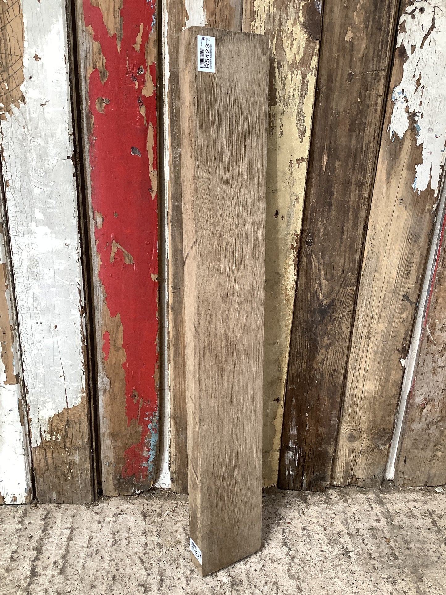 2'7"L Reclaimed Rustic Solid English Oak Floating Shelf Plank