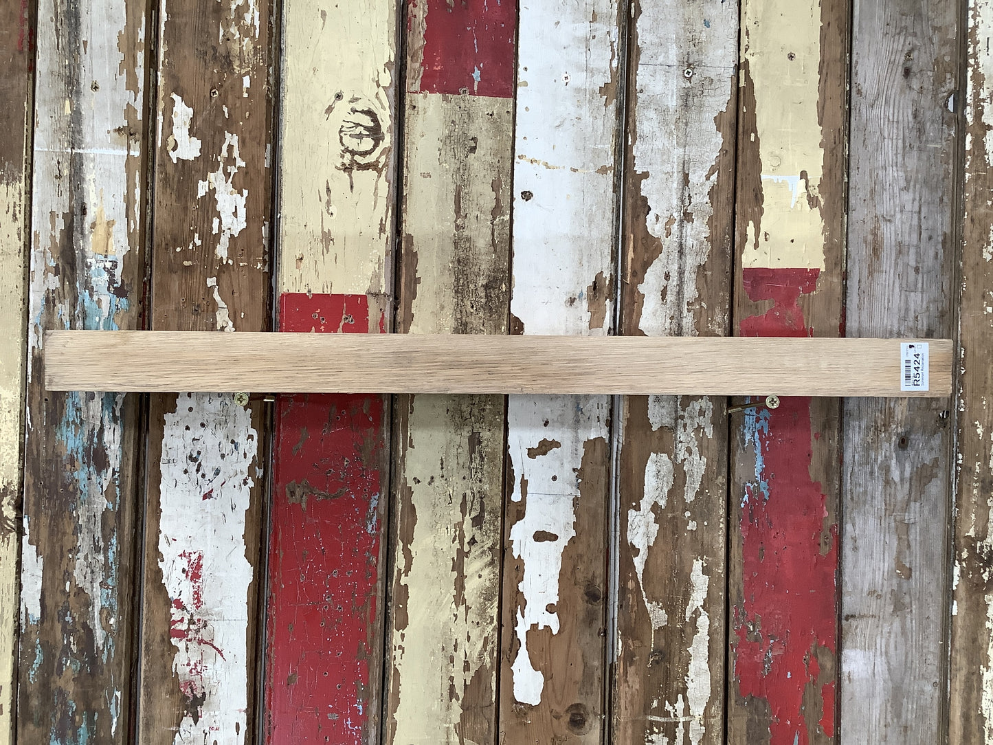 Reclaimed Rustic Solid English Oak Floating Shelf Plank 2'5"L