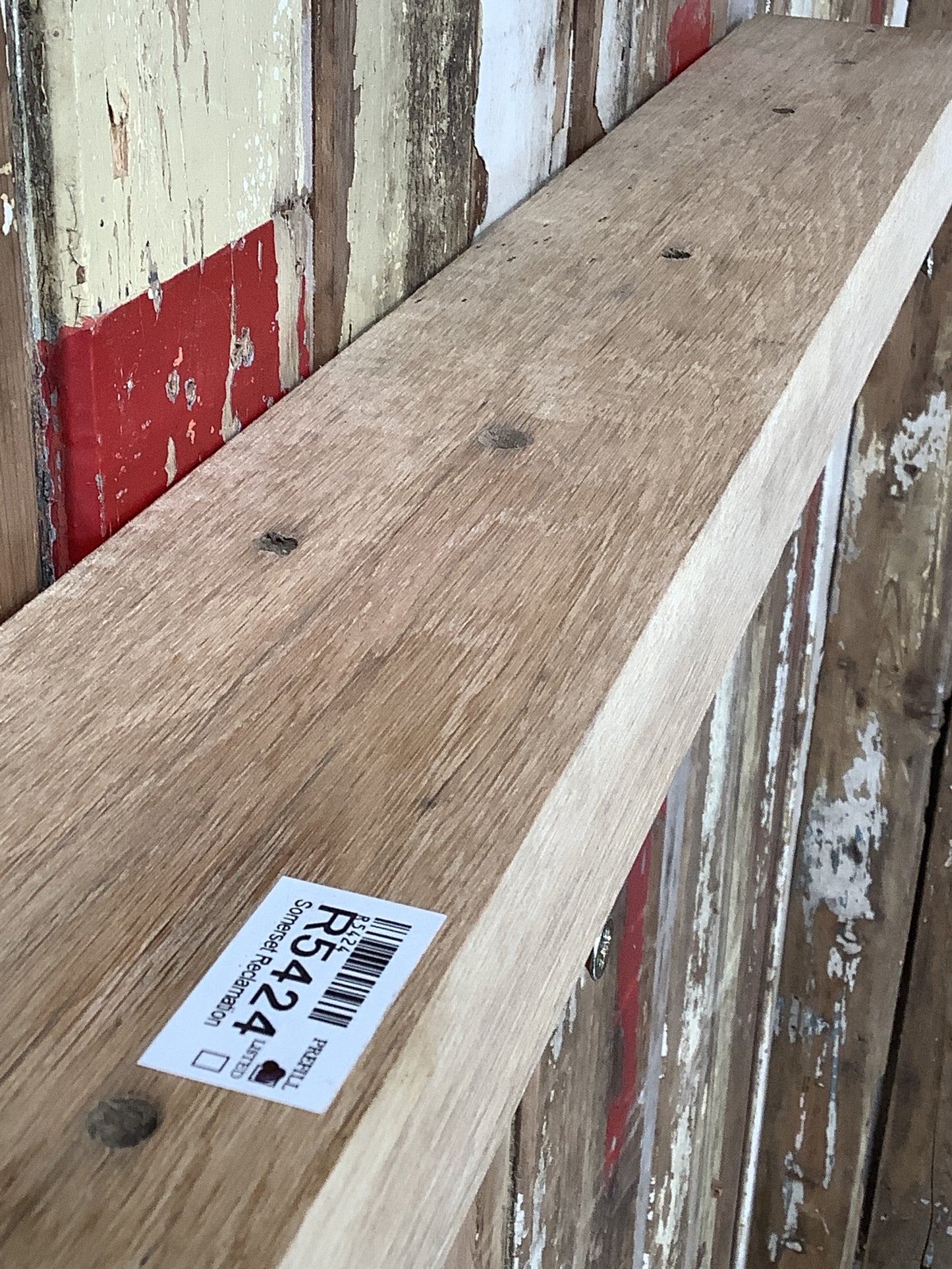Reclaimed Rustic Solid English Oak Floating Shelf Plank 2'5"L