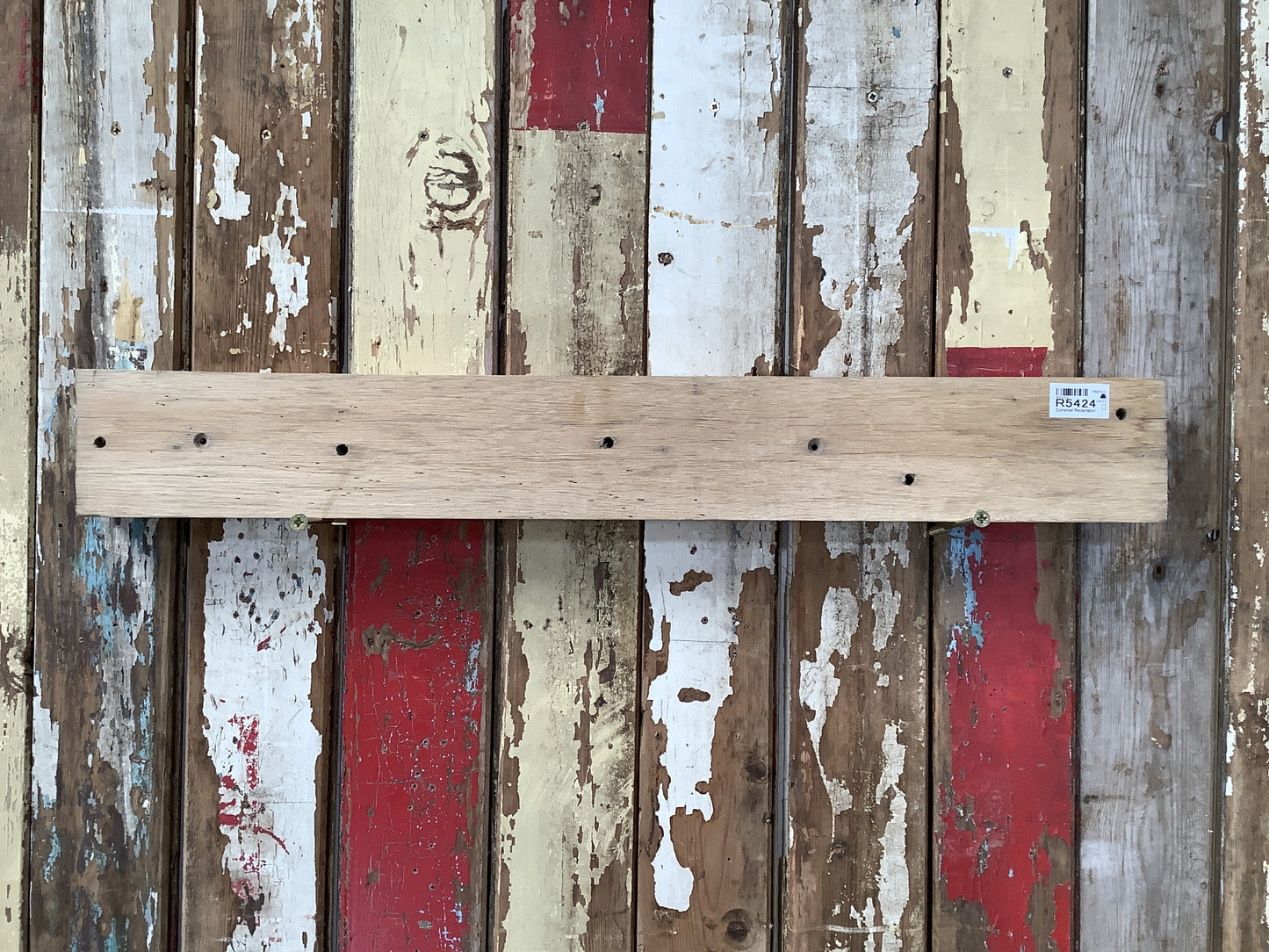 Reclaimed Rustic Solid English Oak Floating Shelf Plank 2'5"L