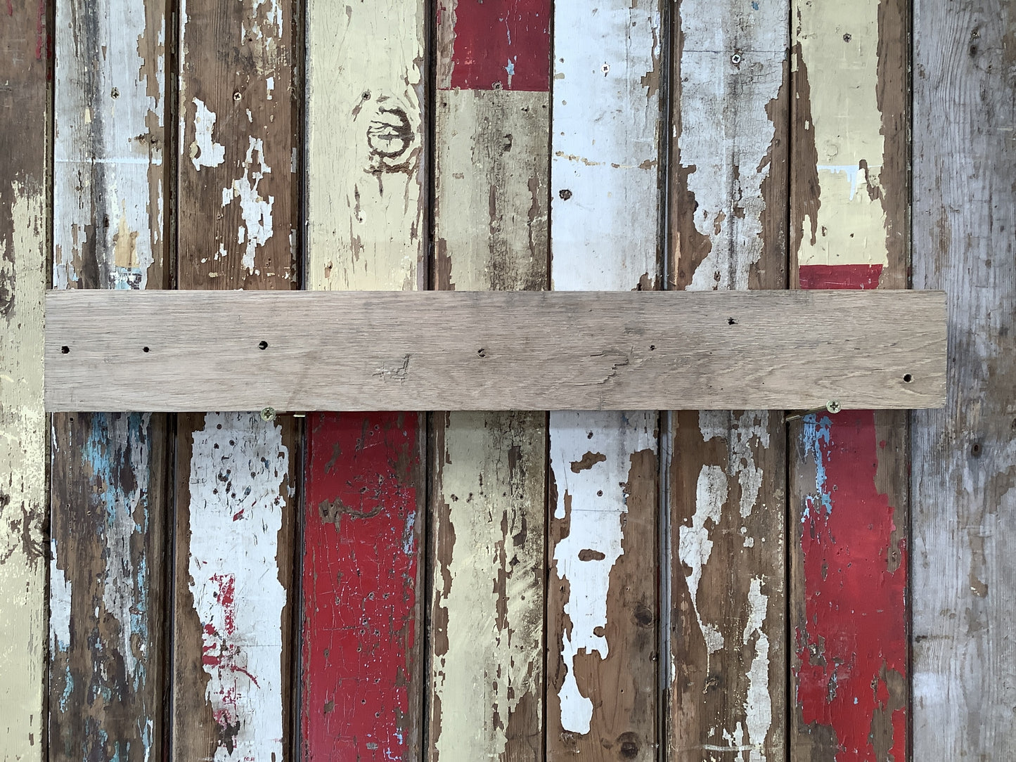 Reclaimed Rustic Solid English Oak Floating Shelf Plank 2'5"L