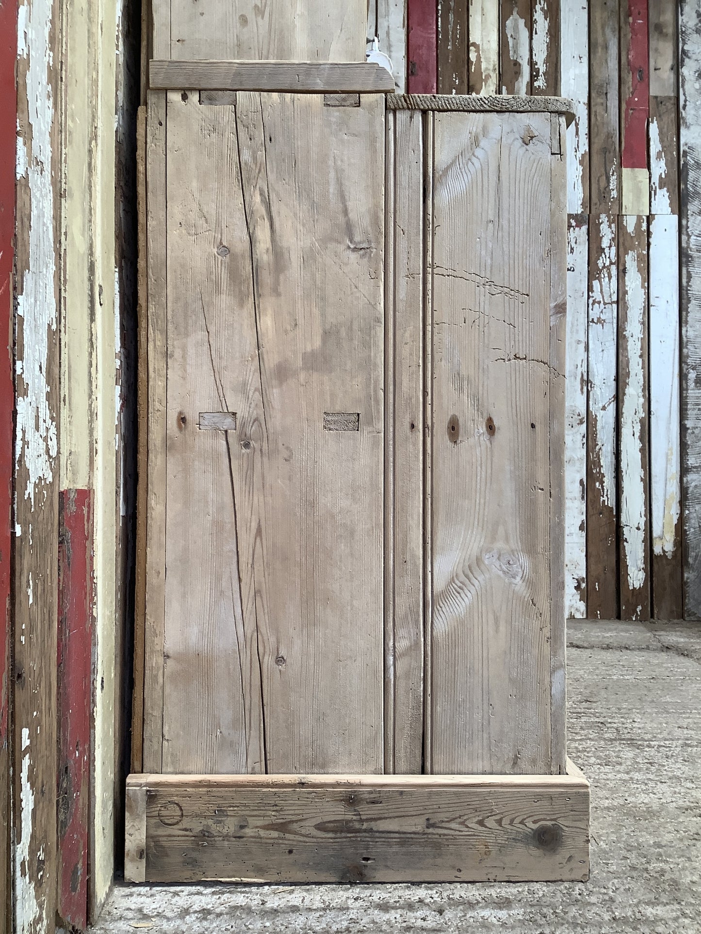 Rustic Old Country Pine Welsh Kitchen Dresser 6'6"High x 5'3" Wide