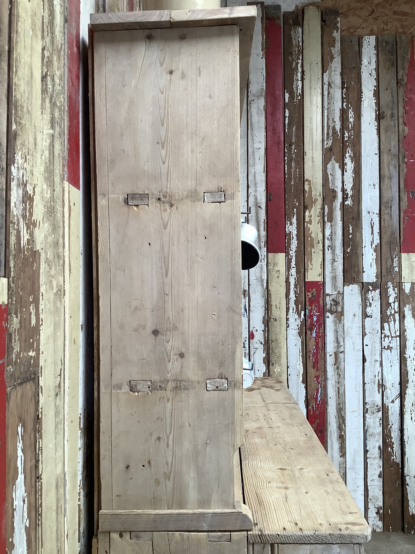 Rustic Old Country Pine Welsh Kitchen Dresser 6'6"High x 5'3" Wide