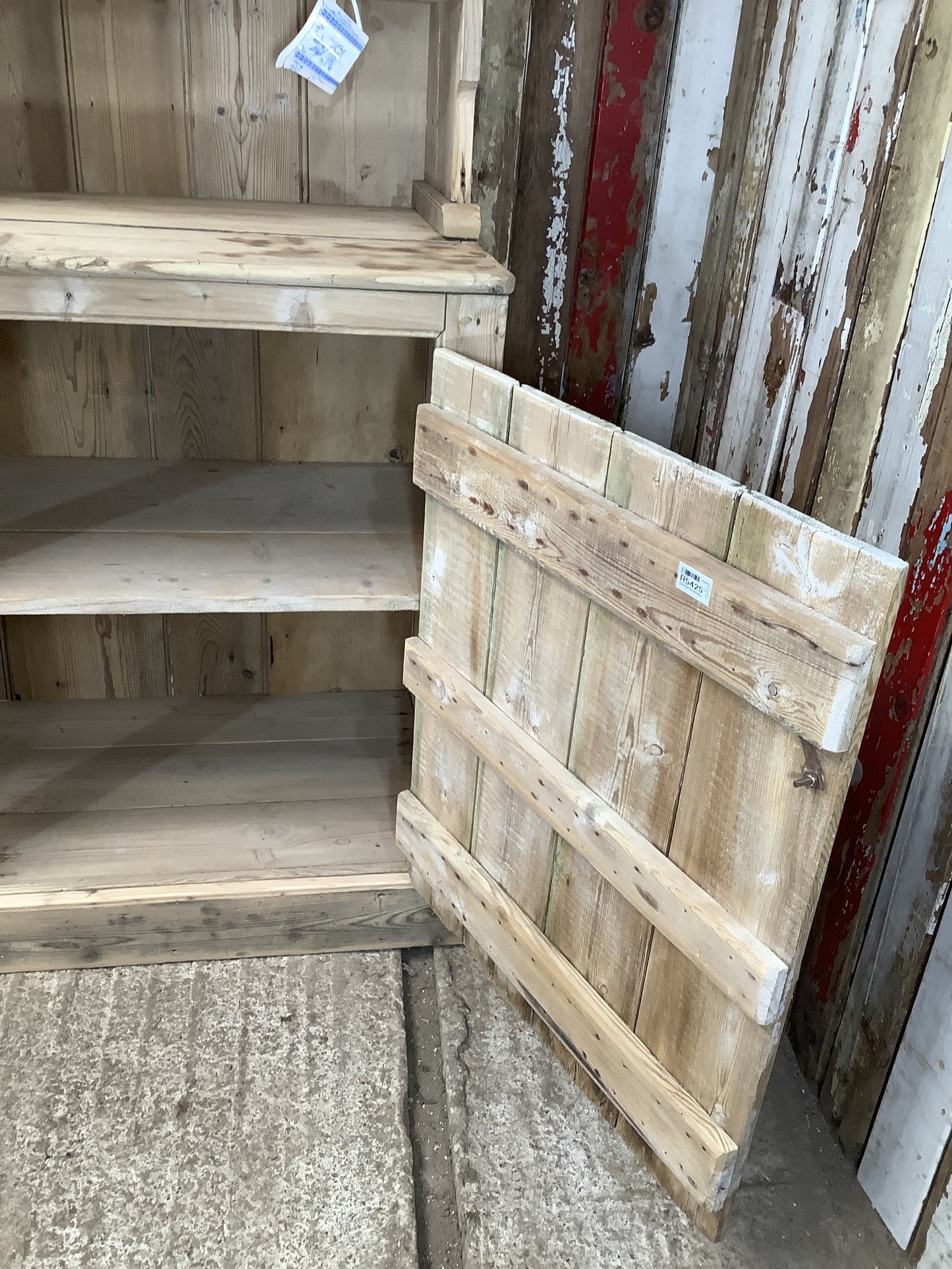 Rustic Old Country Pine Welsh Kitchen Dresser 6'6"High x 5'3" Wide