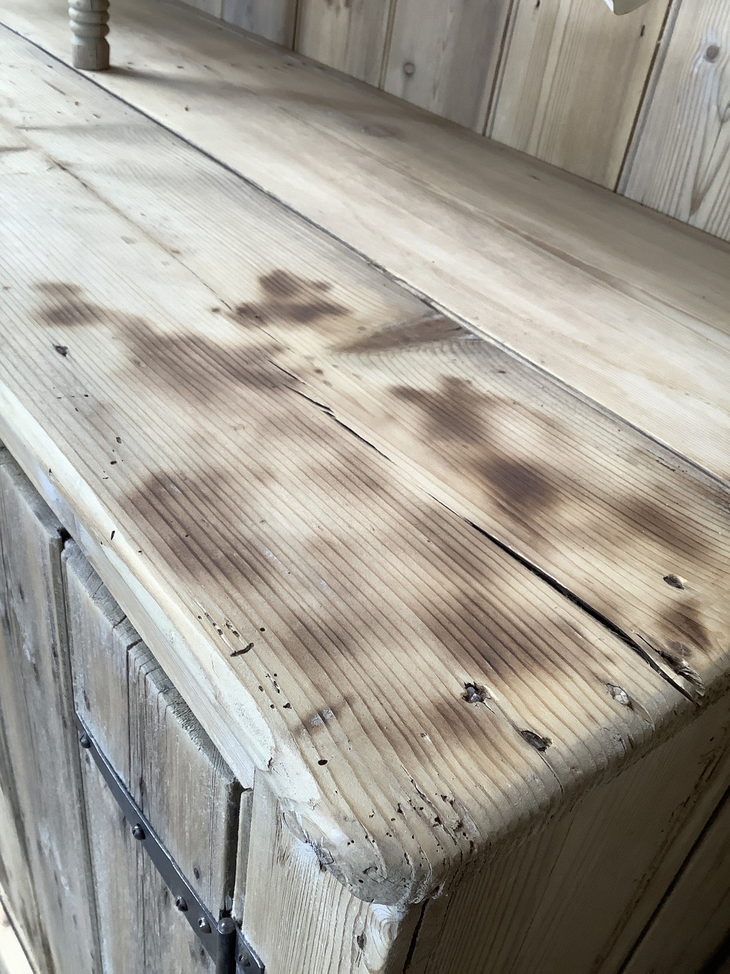 Rustic Old Country Pine Welsh Kitchen Dresser 6'6"High x 5'3" Wide