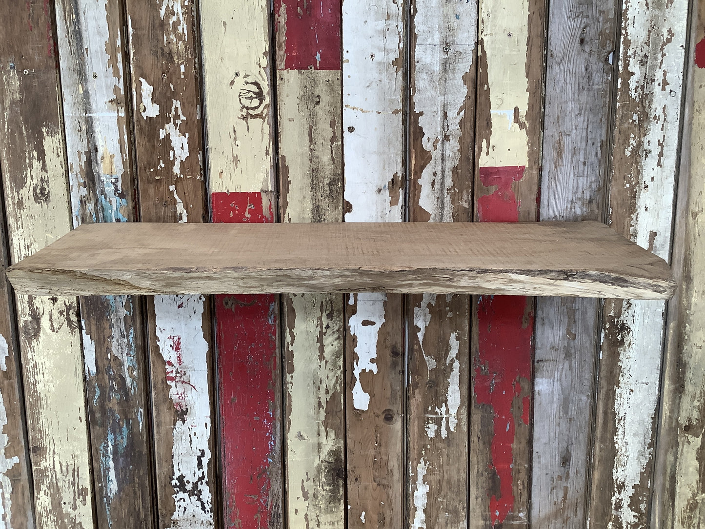 32" Reclaimed Rustic Solid English Oak Floating Shelf Plank
