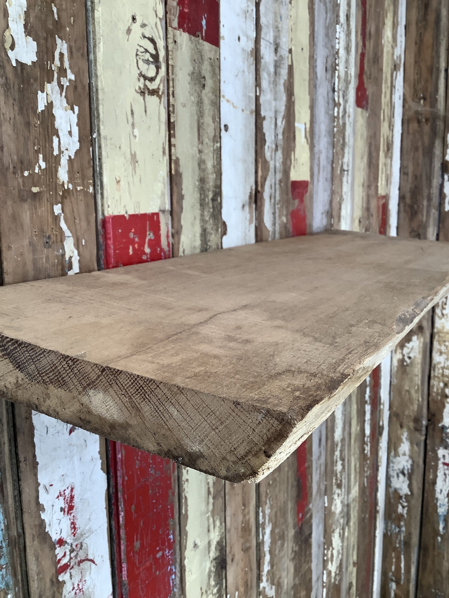 32" Reclaimed Rustic Solid English Oak Floating Shelf Plank