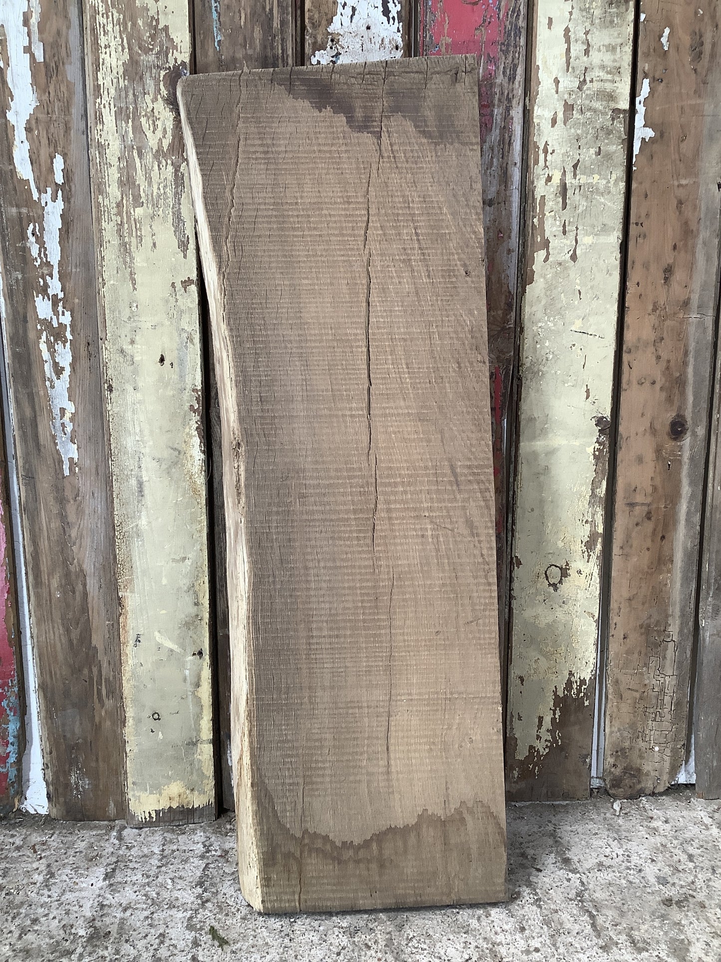 32" Reclaimed Rustic Solid English Oak Floating Shelf Plank