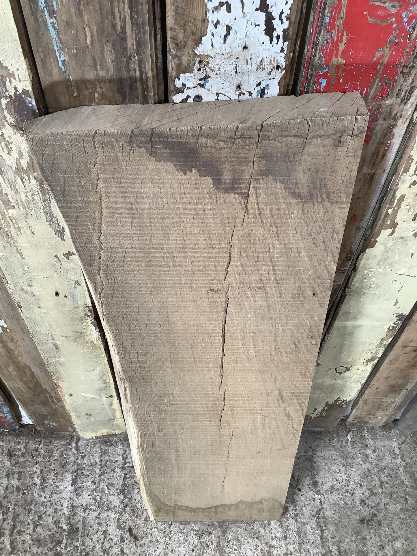 32" Reclaimed Rustic Solid English Oak Floating Shelf Plank