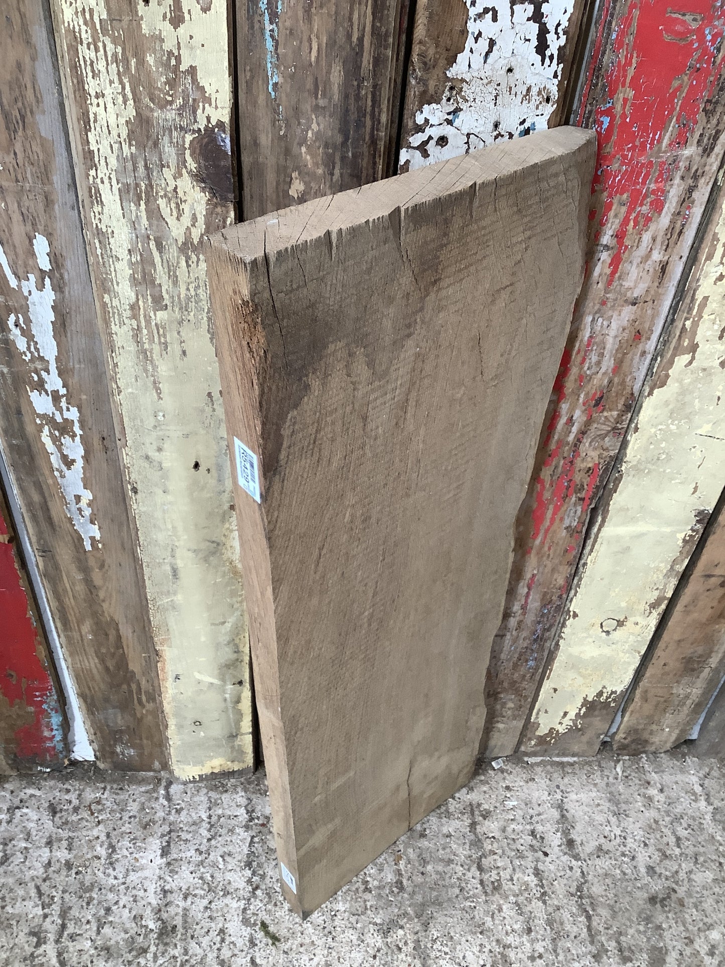 32" Reclaimed Rustic Solid English Oak Floating Shelf Plank