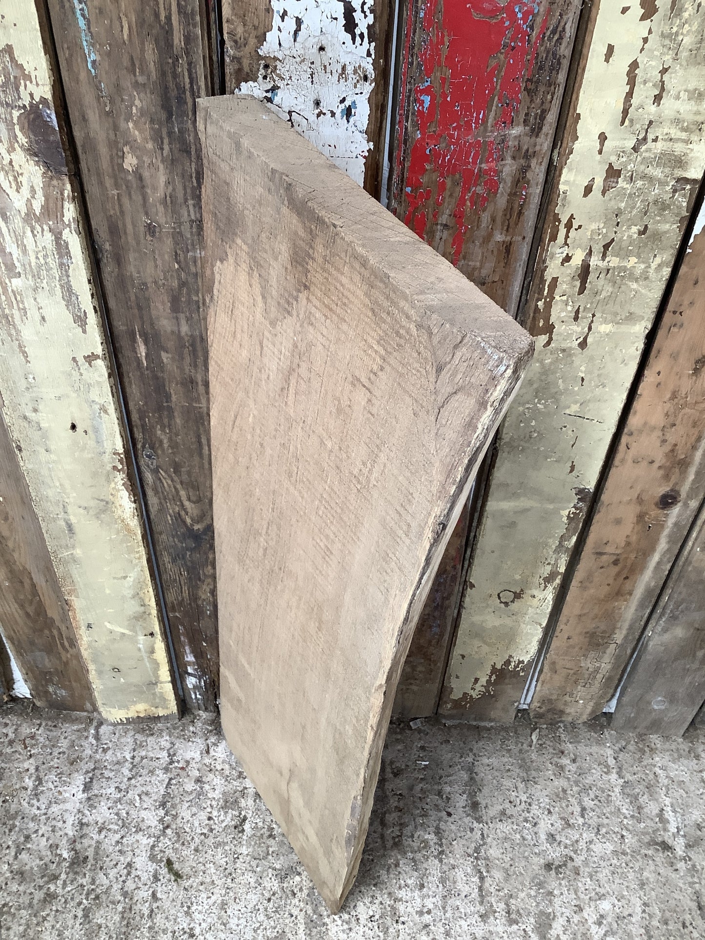 32" Reclaimed Rustic Solid English Oak Floating Shelf Plank
