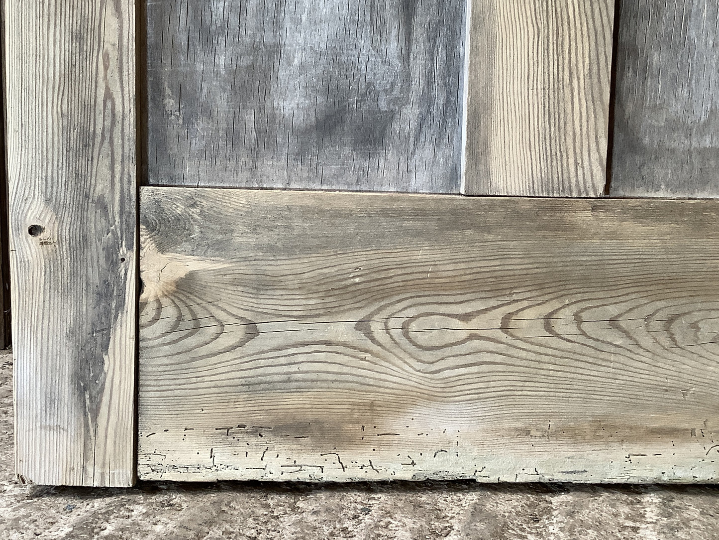 Old Pine Reclaimed Weathered Wooden Frame Garden Mirror 6'0"H 2'6"x W