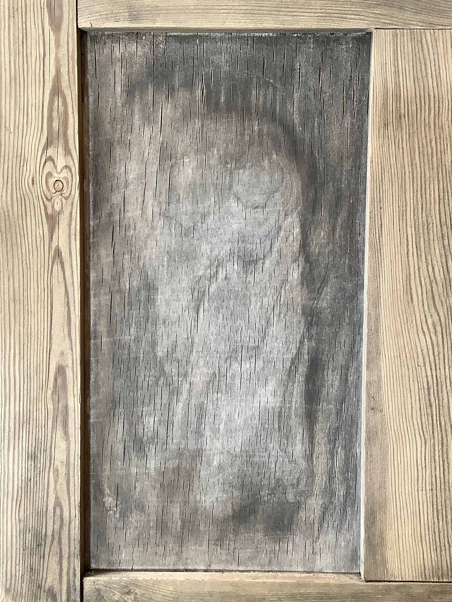 Old Pine Reclaimed Weathered Wooden Frame Garden Mirror 6'0"H 2'6"x W