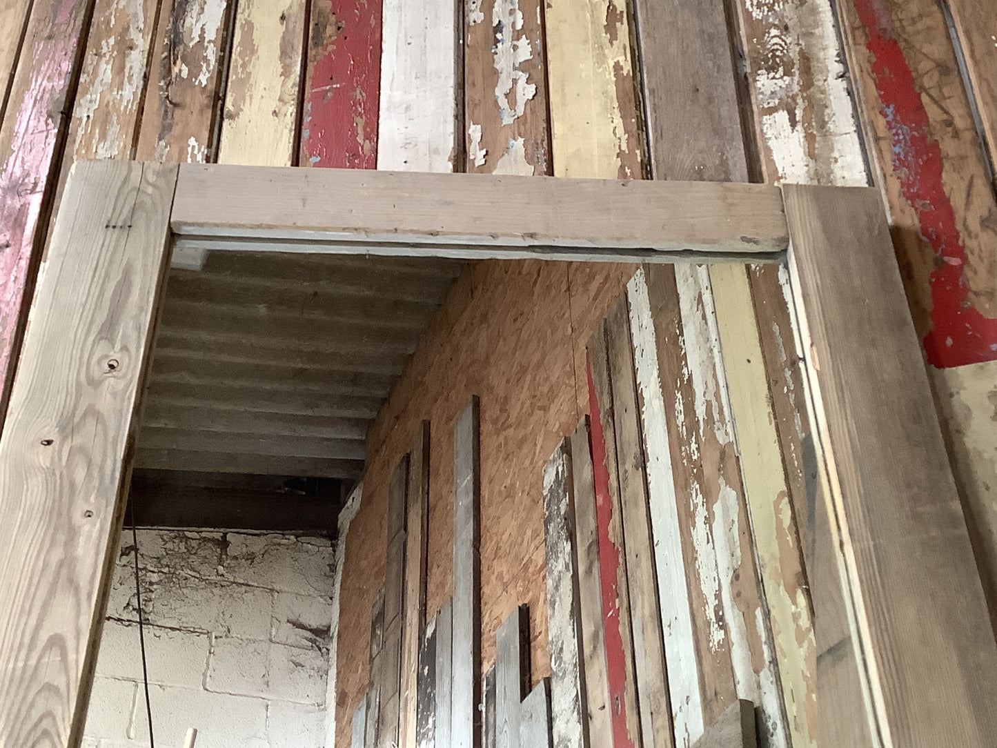 Old Pine Reclaimed Weathered Wooden Frame Garden Mirror 6'0"H 2'6"x W