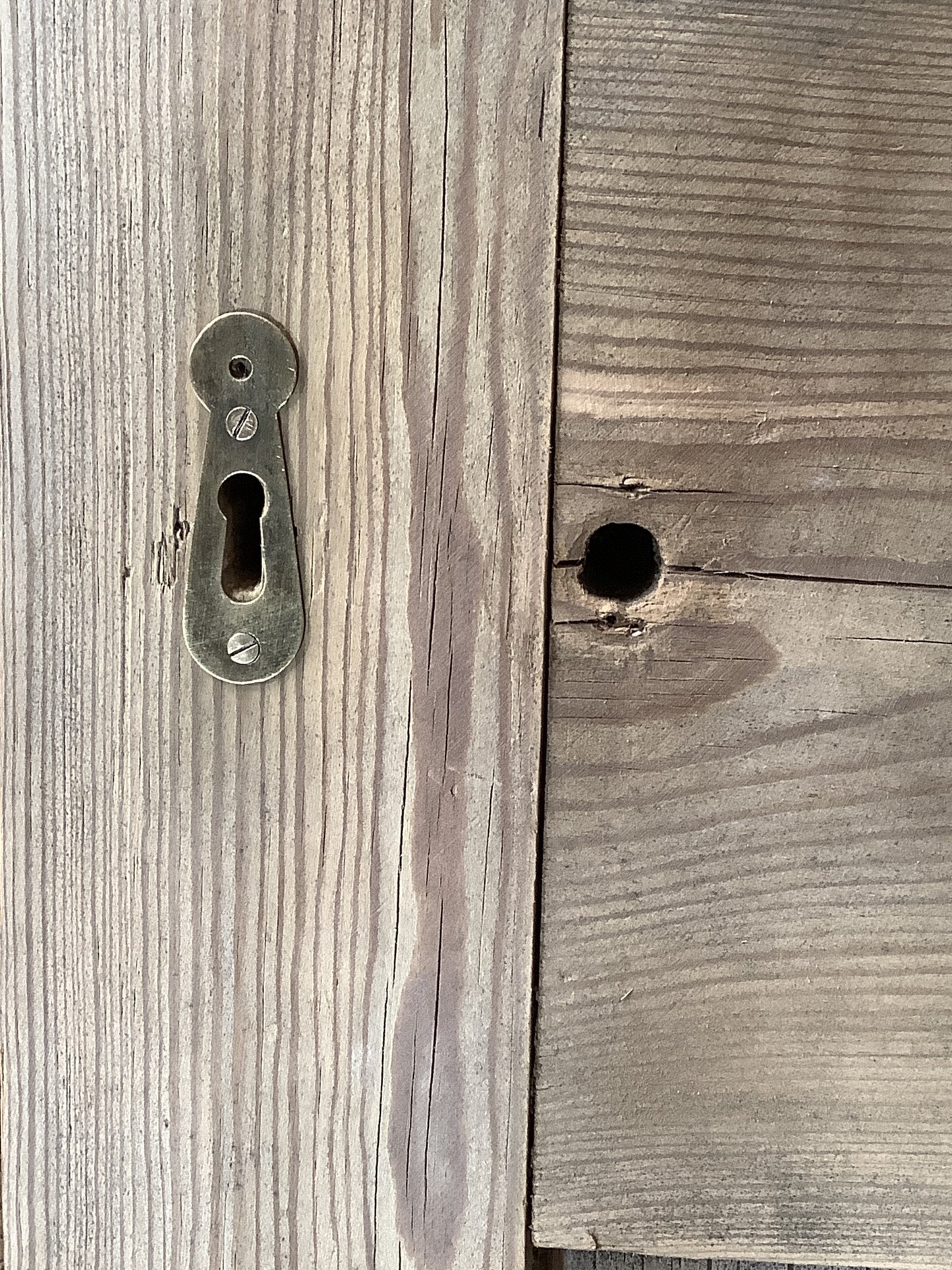 Old Pine Reclaimed Weathered Wooden Frame Garden Mirror 6'0"H 2'6"x W