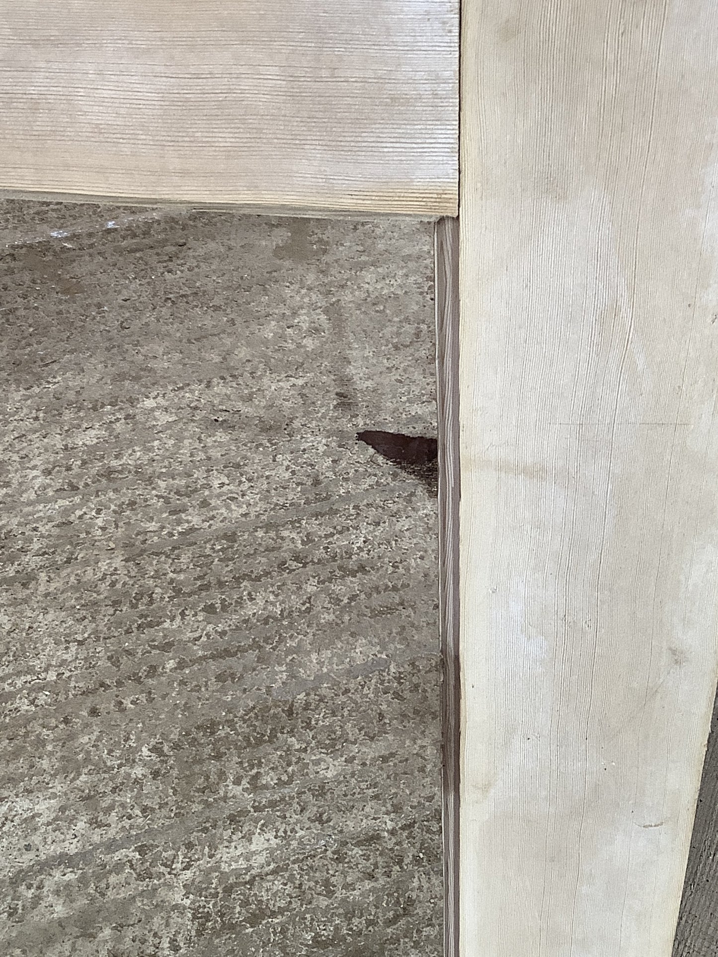 Old Pine Reclaimed Weathered Wooden Frame Garden Mirror 3'3"H 2'7"x W