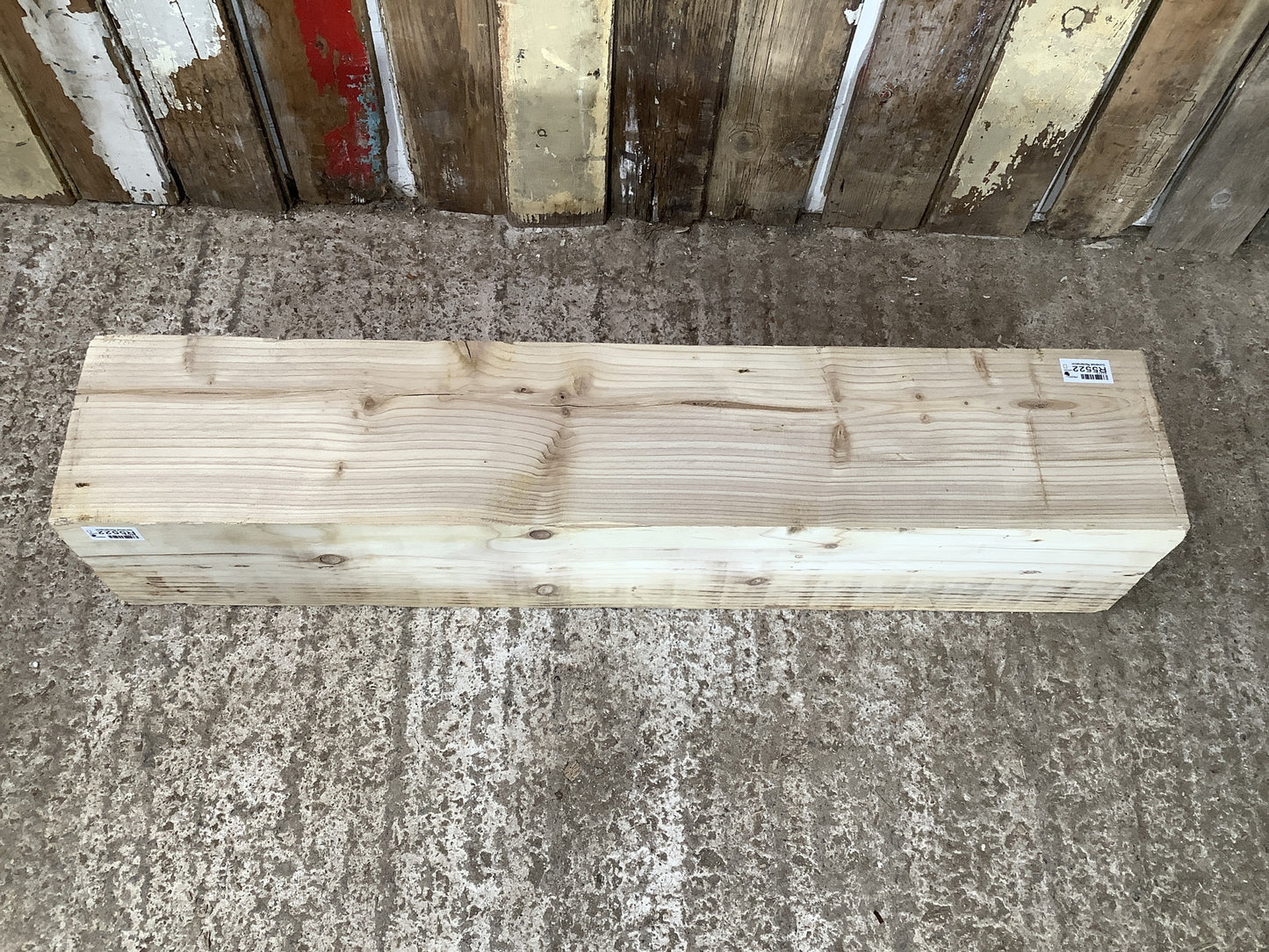 2'10" Long Old Chunky Solid Pine Timber Fireplace Beam