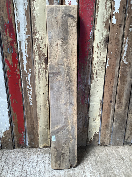 3'10" Long Old Rusty Chunky Solid Pine Timber Fireplace Beam