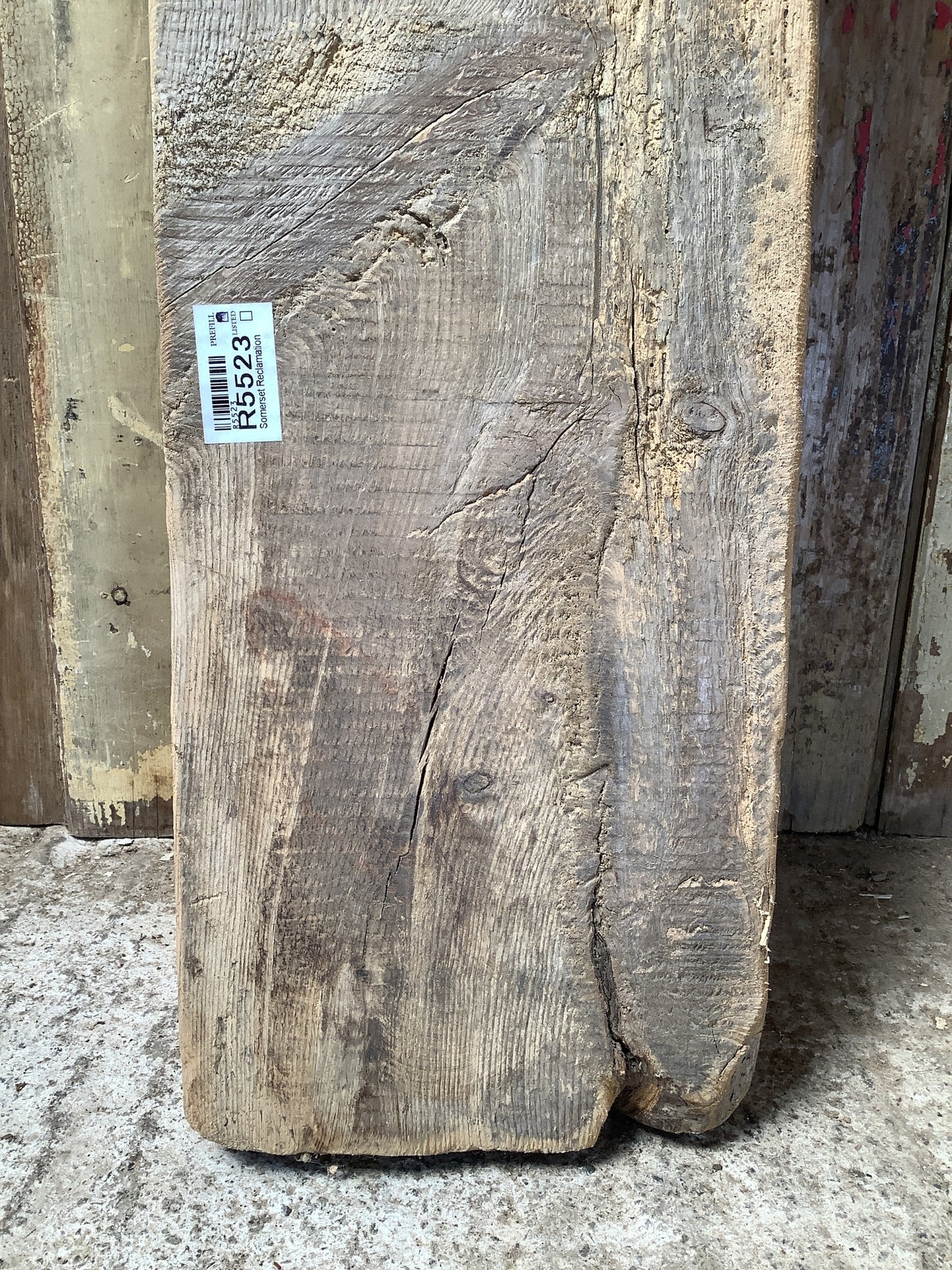 3'10" Long Old Rusty Chunky Solid Pine Timber Fireplace Beam