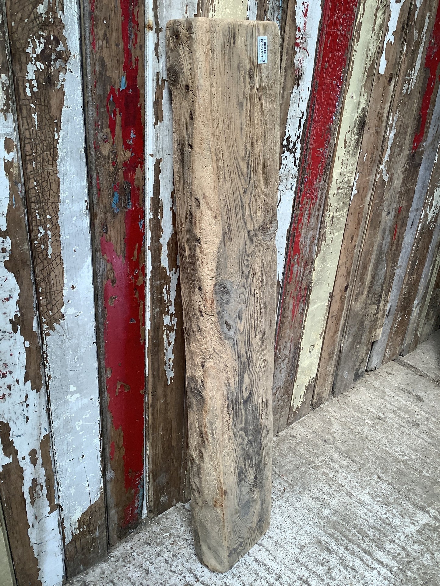 3'10" Long Old Rusty Chunky Solid Pine Timber Fireplace Beam