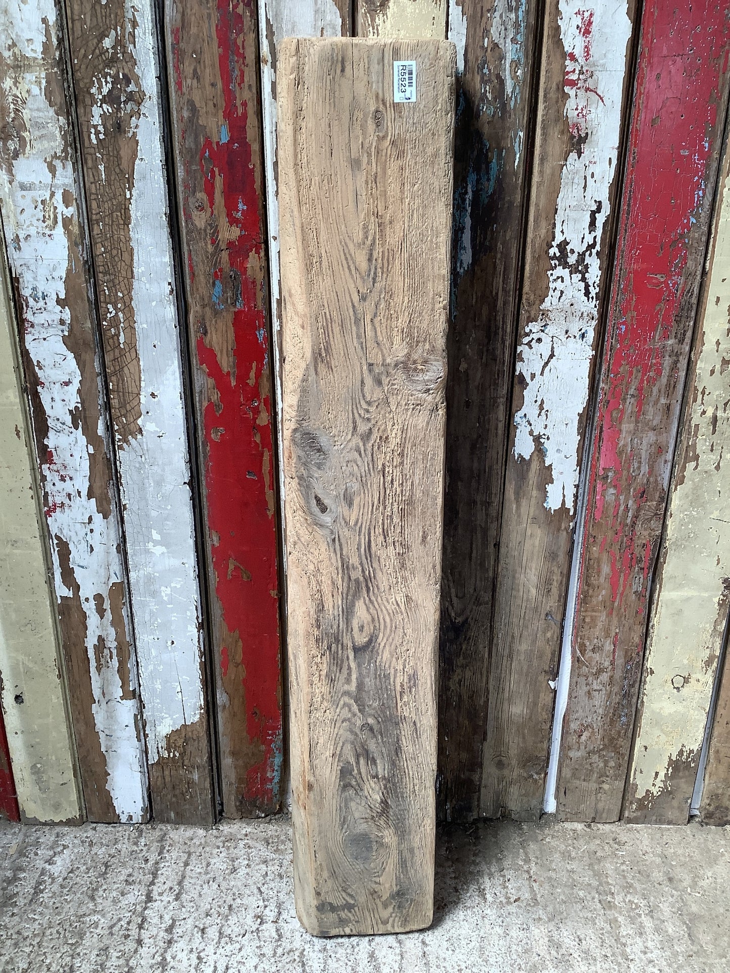 3'10" Long Old Rusty Chunky Solid Pine Timber Fireplace Beam