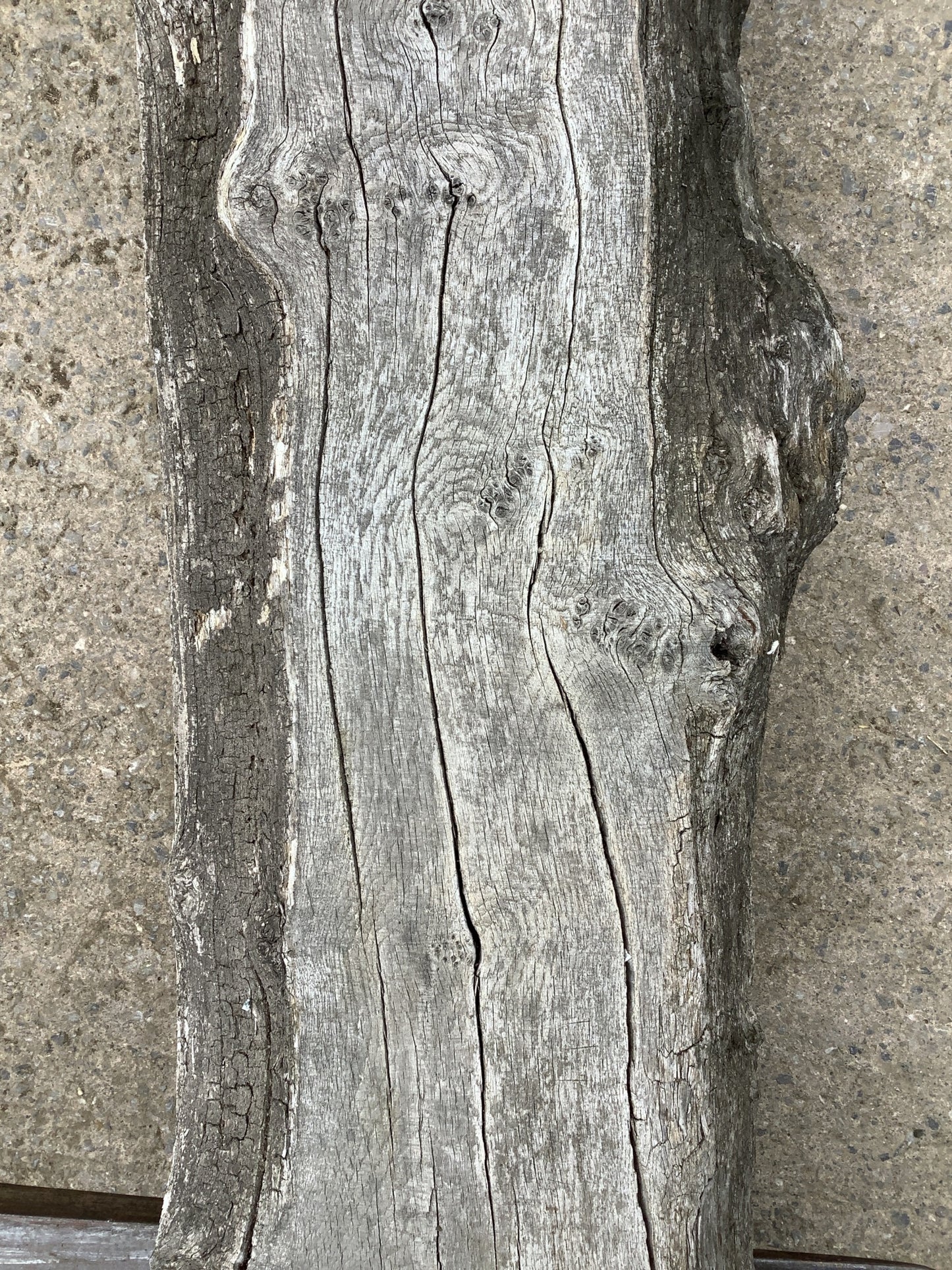 11'9" Long Heavy Reclaimed Old Oak Wooden Hardwood Beam