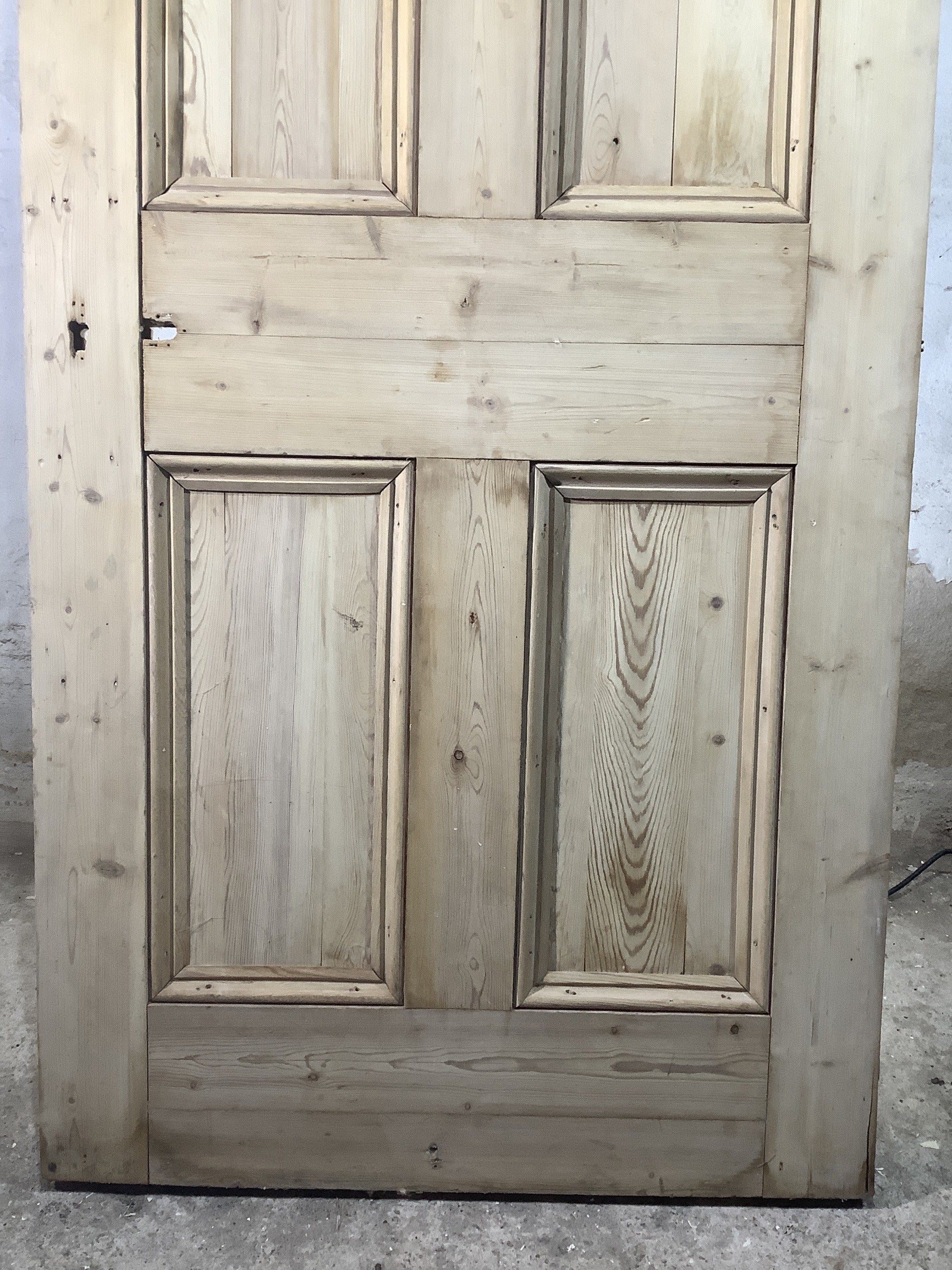 9th Pic Victorian Internal Stripped  Pine Reclaimed Door