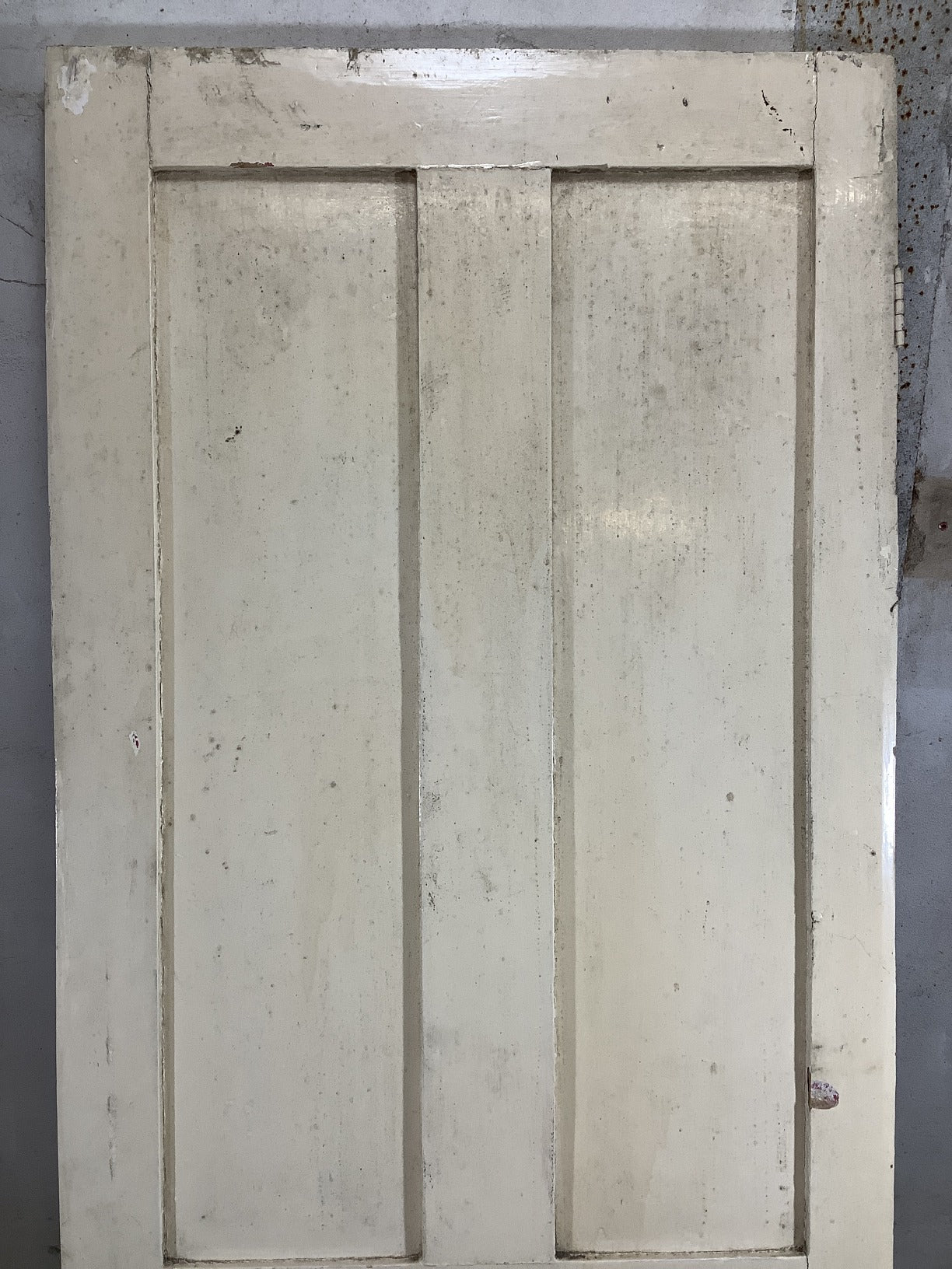 27 1/2"X73 3/8" Victorian Internal Painted Pine Four Panel Door 2over2 Old