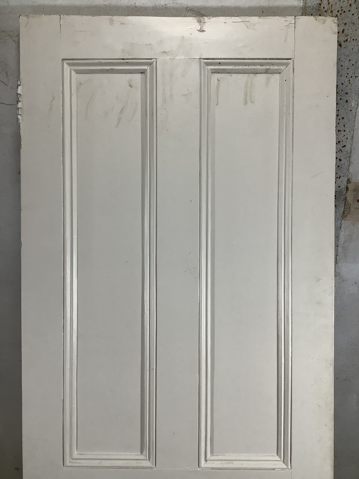 26"X73 3/4" Victorian Internal Painted Pine Four Panel Door 2over2 Reclamation