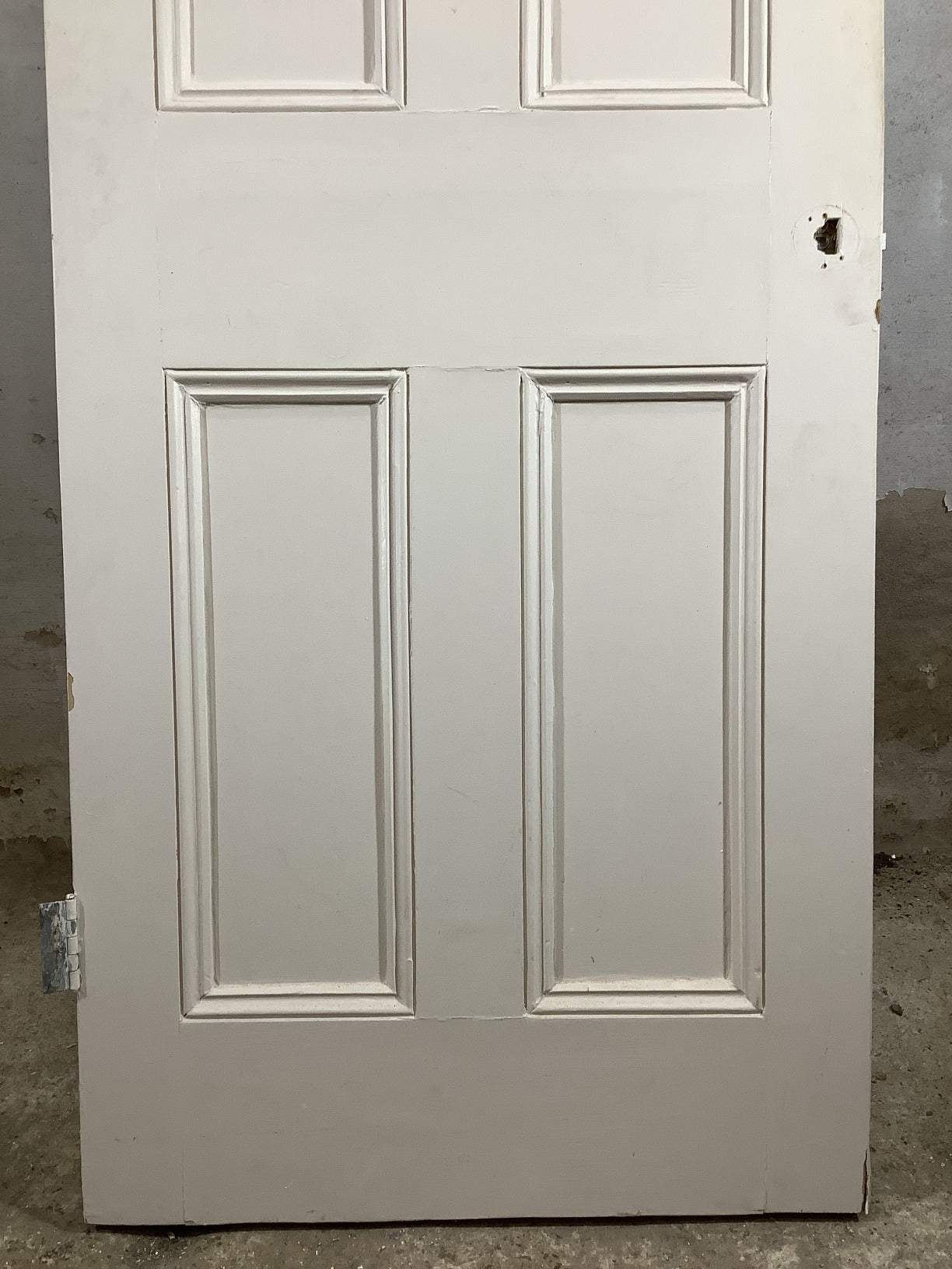 26"X73 3/4" Victorian Internal Painted Pine Four Panel Door 2over2 Reclamation